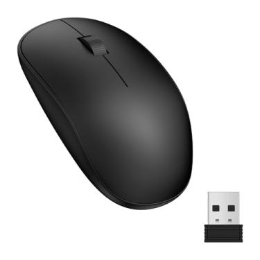 Imagem de Cebkit Mouse sem fio, 2,4 G, laptop, mouse sem fio, mouse portátil de mesa com receptor USB para PC, notebook, laptop, MacBook, Chromebook