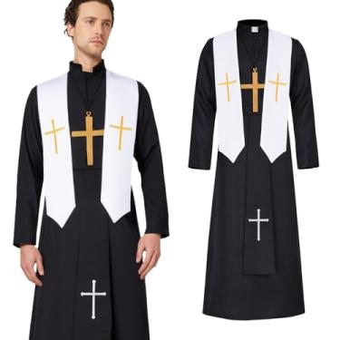 Imagem de YOYEMAM Fantasia de padre (2GG)