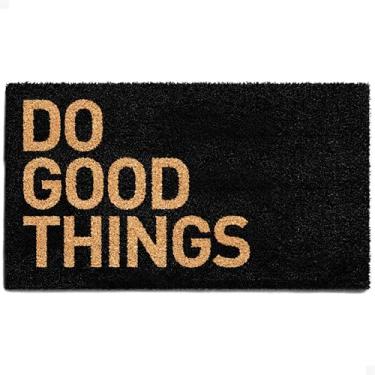 Imagem de THEODORE MAGNUS Tapete de porta - Tapete de boas-vindas para porta da frente com suporte antiderrapante - Capacho de fibra de coco durável - perfeito para entrada externa e tapete de entrada - externo