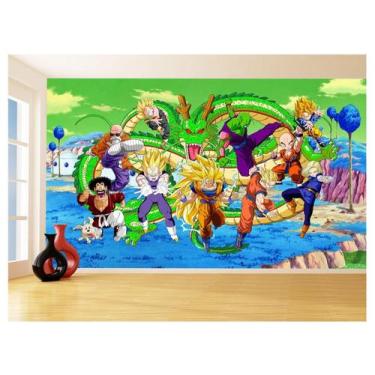 Imagem de Papel De Parede Dragon Ball Goku Vegeta Anime 3,5M Dbz379 - Você Decor
