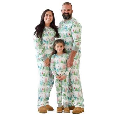 Imagem de Butterblu JAMIE Pijamas de Natal Combinando Família, 100% Algodão Orgânico, Adultos, Crianças, Bebês, Animais de Estimação, Pinho, Médio