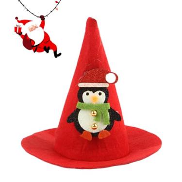 Imagem de Chapéu De Natal Para Cães,Acessório De Cabeça Natalino Ajustável Divertido - Gorro Pontiagudo Do Pai Natal Para Gatos,Para Dragão Barbudo Hamster Lagarto Evento De Inverno Sessão Fotográfica Feriado