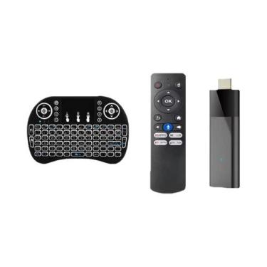 Imagem de Pen Drive De Streaming 8K Android 14 Q12 Allwinner H313 Dual WiFi Blue