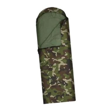 Imagem de menolana Saco de dormir para acampamento, mantenha aquecido, envelope, saco de dormir ao ar livre, para viagens de emergência, atividades ao ar livre, trekking, Camuflagem 1.8kg