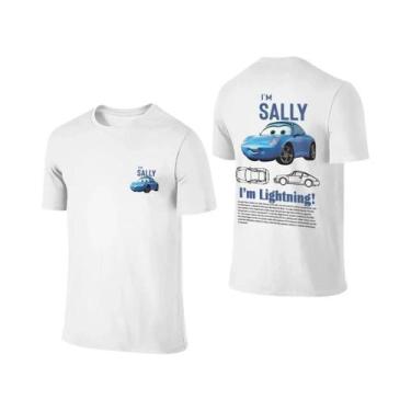 Imagem de Camiseta De Casal Lightning McQueen Sally De Verão Com Estampa Dupla F