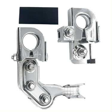 Imagem de Kaletoo Conjunto de terminais de bateria positiva e negativa para caminhonetes Ford Super Duty e Silverado, substitui 926-603 e BT4A-14450-BA, conectores de poste de bateria universal