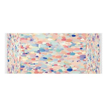 Imagem de Wassud Capas de lavadora e secadora de pontos coloridos, protetor de lavadora com sacos de armazenamento, capa de geladeira à prova de poeira com bolsos para lavanderia doméstica, cozinha, 120 x 55 cm