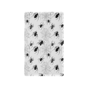 Imagem de Wassud Teias de aranha placa de cobertura de interruptor de luz decorativa capas de tomada placa de parede para tomadas elétricas em branco 4,53 x 2,76 polegadas