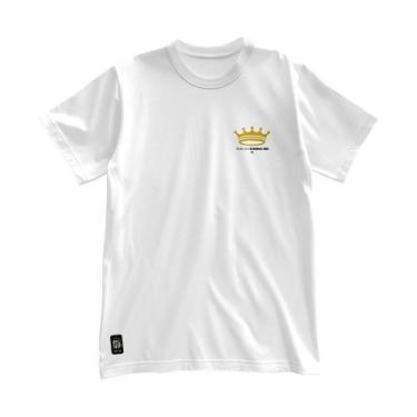 Imagem de Camiseta Santos Masculino Zé Carretilha Eterno Rei, Branco, M