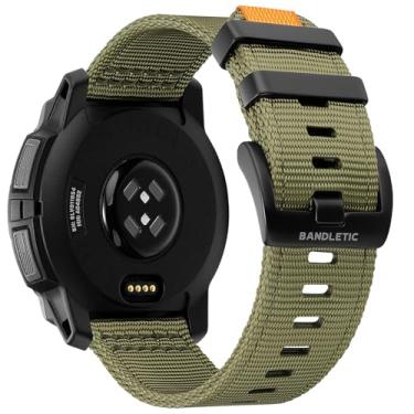 Imagem de Bandletic Pulseira de nylon resistente militar compatível com Garmin Instinct – Pulseira esportiva macia de liberação rápida de 22 mm para Instinct 3/E de 45 mm/2/2 surf/tática/maré/esports/solar