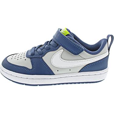Imagem de Tênis Infantil Nike Court Borough Low 2 Azul Marinho e Cinza 30