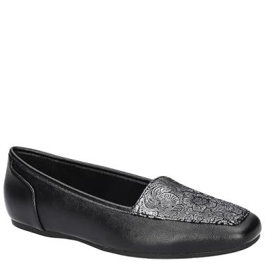 Imagem de Easy Street Thrill Perf feminino, Tecido preto/floral metálico, 8.5 Wide