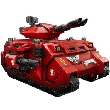 Imagem de JOYTOY Warhammer 40k Blood Angels, JT01499 Blood Angels Predator Annihilator with Twin Lascannons 1/18 Action Figure Collect Model Kits