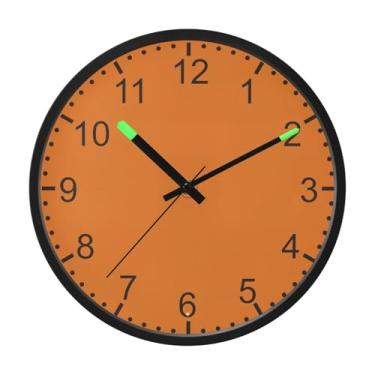 Imagem de ODAWA Relógio de parede chocolate que brilha no escuro 30,5 cm relógio operado por bateria