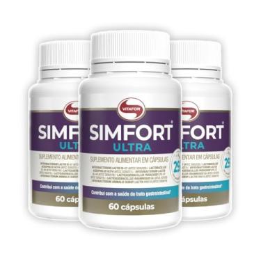 Imagem de Simfort Ultra 6 Cepas Probióticos 60 Cápsulas Vitafor | KIT 3