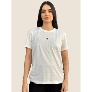 Imagem de Camiseta Feminina Logo Duplo C Bordado Colcci-Feminino
