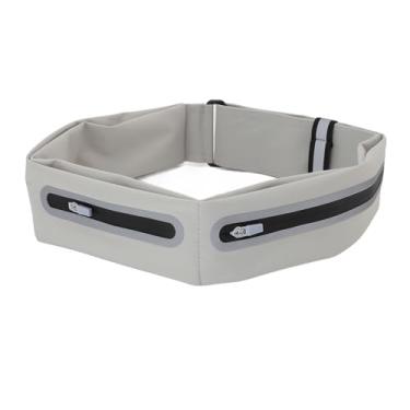 Imagem de Yinhing Pacote de Cinto de Corrida Fino Portátil Cinto de Treino de Fitness para Esportes Caminhadas Ciclismo Pacote de Cintura Com Design Reflexivo Em Cores Elegantes para Ativos (Cinza)