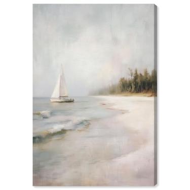 Imagem de Decoração de parede de cozinha com impressão em tela Misty Sail Away I da Art Remedy, Gallery Wrapped, 50 x 76 cm