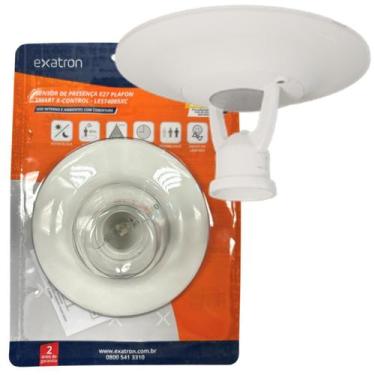 Imagem de Sensor Presenca E27 Plafon Fotocelula Timer Smart X-Control - Exatron