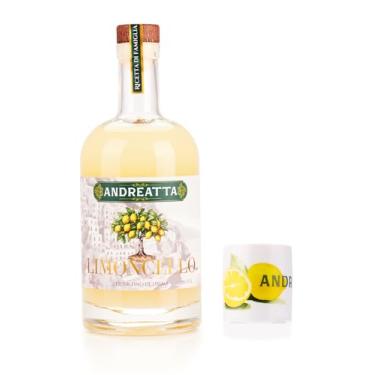 Imagem de Kit Andreatta Limoncello com Copo de Porcelana | O Ritual Completo para Degustação | Garrafa 750ml + Copo 55ml