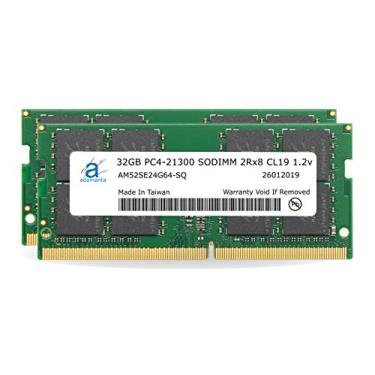 Imagem de Adamanta 64 GB (2 x 32 GB) Compatível com ASUS, Acer, MSI, Razer, Intel NUC, Shuttle DDR4 2666MHz PC4-21300 SODIMM 2Rx8 CL19 1.2v