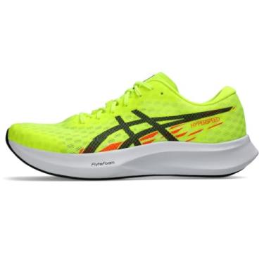 Imagem de ASICS Tênis de corrida masculino Hyper Speed 4, Segurança amarelo/preto, 38