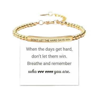 Imagem de God is in Control Pulseira inspiradora para mulheres, ajustável, feita à mão, trançada, bênção, ansiedade, presente de rife, Medium, Latão, Sem Pedra Preciosa