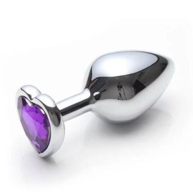 Imagem de Plug Anal Prata com Coração - Tamanhos P, M e G - Importado