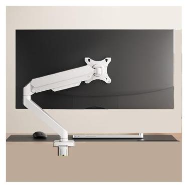 Imagem de BEGWVDJTP Suporte para monitor Braço robótico para computador giratório cantilever suporte de orifício de tela portátil X1 (S1 branco)