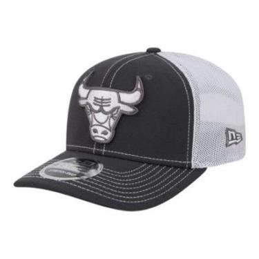 Imagem de Boné New Era 970SS Chicago Bulls Trucker Cinza Escura-Masculino