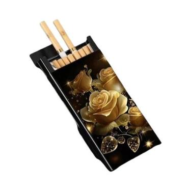 Imagem de Estojo De Cigarros Metálico Slim Colorido Anti-Queda Anti-Umidade Com 