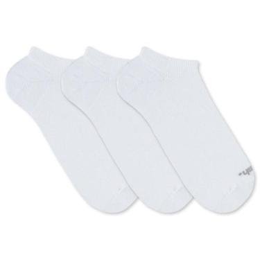 Imagem de Kit Meia Invisível Mash 3 Pares Algodão Sem Cano Esportiva, Branco, 39