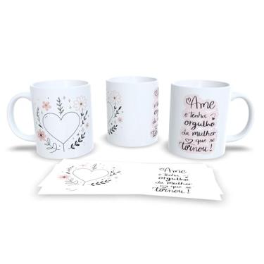 Imagem de Caneca de Cerâmica 325ml com Frases do Dia da Mulher (18056)