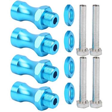 Imagem de KIMISS 12 Unidades de Liga de Alumínio 1/10 a 1/8 RC Modelo Acoplamentos Adaptadores de Cubo de Roda de Carro para Veículos Off-road (#)