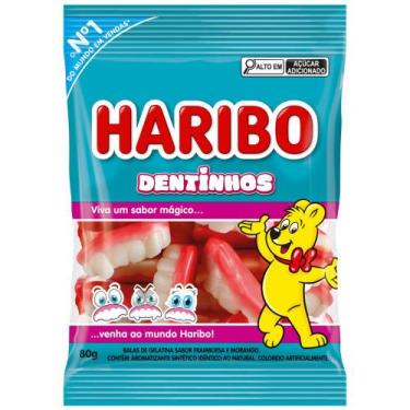 Imagem de Bala Gelatina Dentinhos Haribo 80g