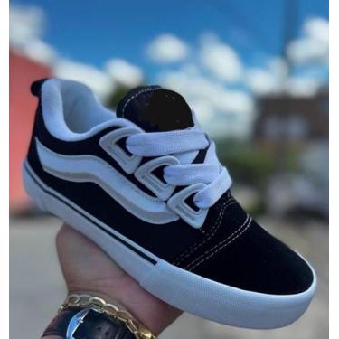 Imagem de Tênis SKOOL Clássico Old New Feet Confortavel Unissex, Preto, 37