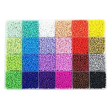 Imagem de 4000PCS Contas DIY Multicoloridas para Artesanato Corda Presente Decorações Projeto