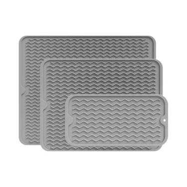 Imagem de Tapete De Secagem De Silicone Extra Grande Antiderrapante Protetor De 