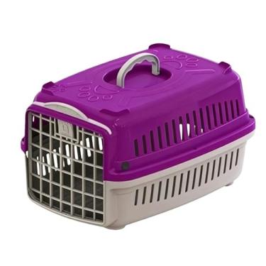 Imagem de Caixa de Transporte Pet Gatos e Cães Pequeno Médio e Grandes(LILÁS,MMA Nº02 - ATÉ 10 KILOS)