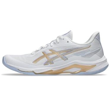 Imagem de ASICS Tênis feminino Netburner Ballistic Ff 4, Branco/champanhe, 37