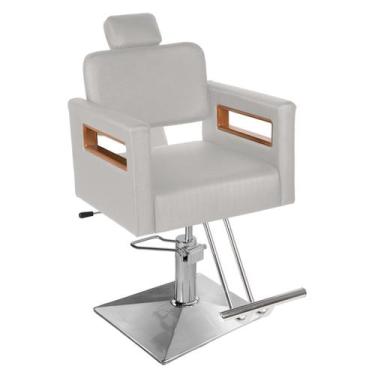 Imagem de Cadeira Toscana Prime Reclinável Base Quadrada - CC&S, Branco