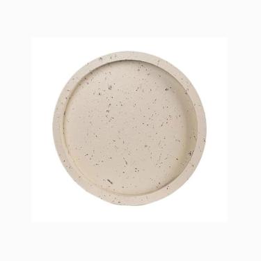 Imagem de Pires de plantas Pires de plantas estilo simples, bandeja drenagem, vaso flores redondo, palete para sala estar e varanda(Beige,X-Large)