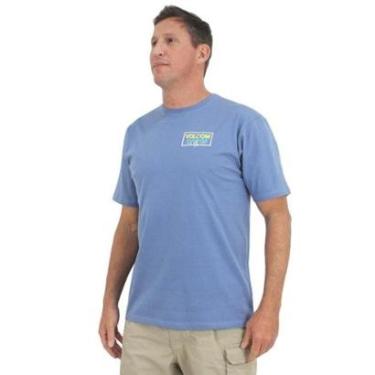 Imagem de Camiseta Volcom Fuzer Azul-Masculino