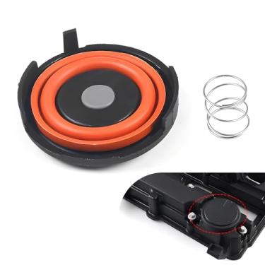 Imagem de Civwesi Kit de reparo de tampa de válvula de motor de carro Pack-1, peças de reposição padrão 55573746 25198874, capa PCV com diafragma e acessórios de mola, compatível com Chevrolet Cruze (preto e