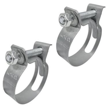 Imagem de Abraçadeira Tipo Mangote Aço Galvanizado 48 X 56 MM Larg. 20 MM - 2 Un