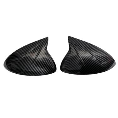 Imagem de Capa Para Espelho Lateral De Carro, Estilo Fibra De Carbono, Preta, Capa Para Espelho Lateral, Compatível Com Porsche Cayenne 2011-2014(Carbon Look)