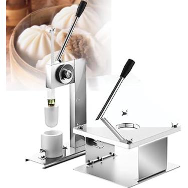 Imagem de Baozi Maker, Máquina De Fazer Pão Semiautomática, Molde De Fabricação De Bao Chinês De Aço, Torta De Pastelaria Diy Fabricante De Bolinho De Massa De Vapor Conjuntos De F, Medium