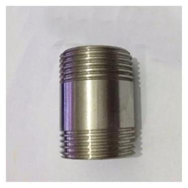Imagem de Conector de encaixe de tubulação inoxidável 304 BSP de 3,5 cm BSP Equal Male Thread Barrel Nipple 304 acoplador de água óleo ar OROAOBOMT