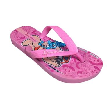 Imagem de Chinelo de Dedo Ipanema Emborrachado Turma da Mônica Completa Cascão Magali Mônica Cebolinha Grade Infantil (Rosa, BR, Criança de 9 a 12 anos, Numérico, 27)