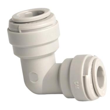 Imagem de Cotovelo macho 1/10.2 cm 3/20.3 cm 1/5.1 cm conector de encaixe rápido POM para filtro de purificador de água de aquário RO sistema de osmose reversa (9,52 mm-8 mm)